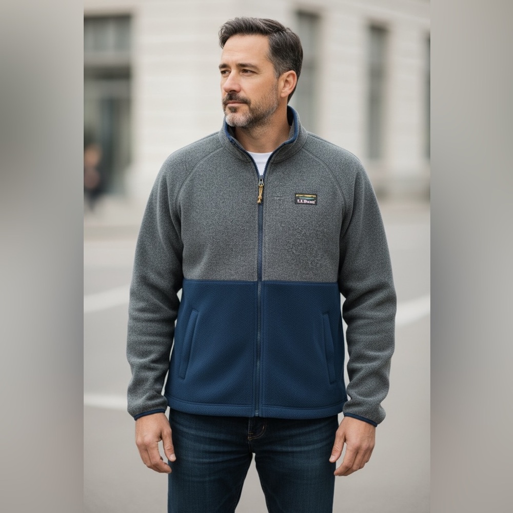L.L. Bean Men’s Classic Mountain Fleece Item ID 504673 Size Large NWOT